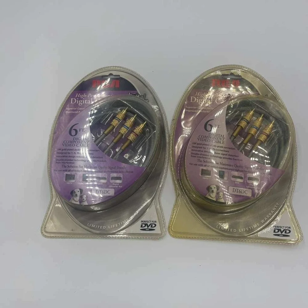RCA High Performance Digital Component Video Cable 6 ft -‎ 24K Gold